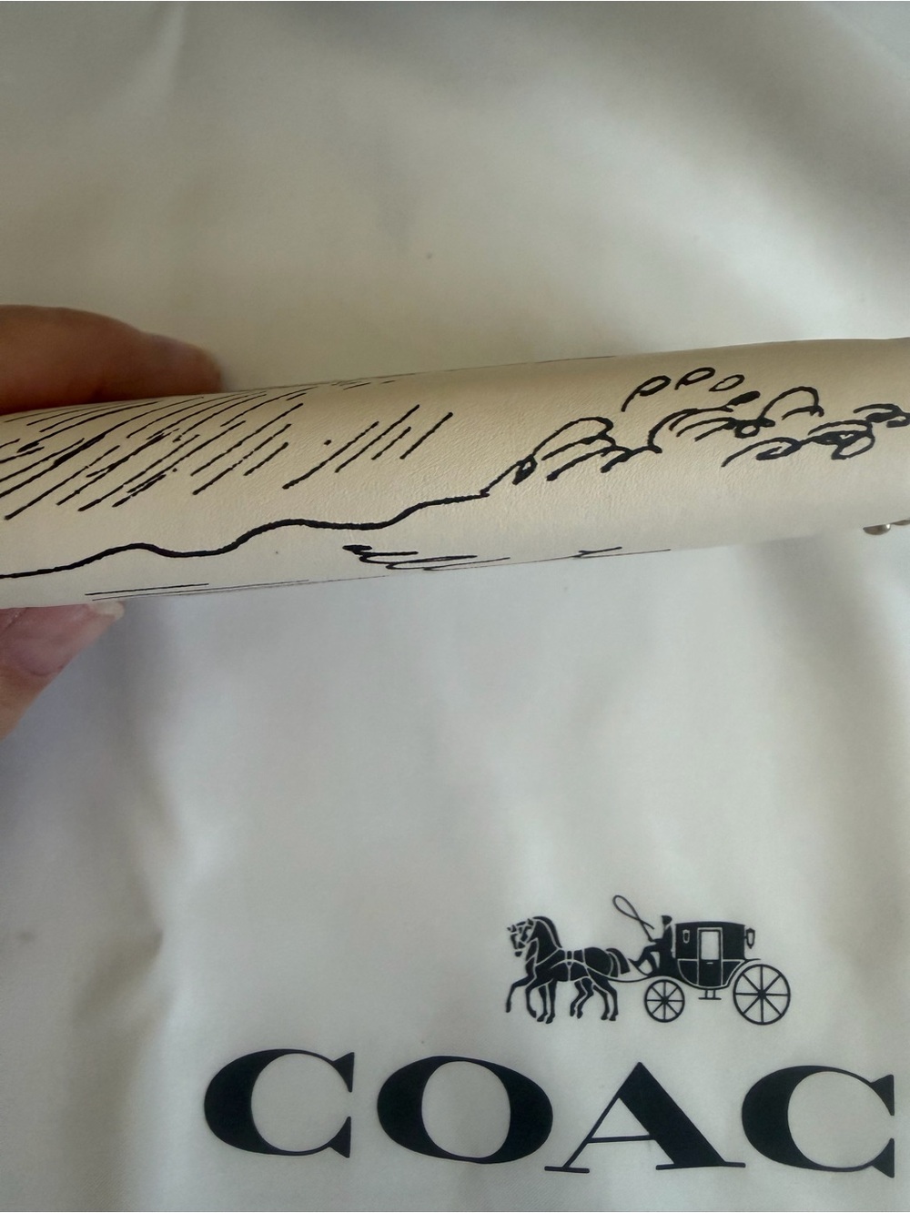 NWT Coach X Peanuts Cream Snoopy Zip Card Case Wallet HTF - Picture 4 of 8